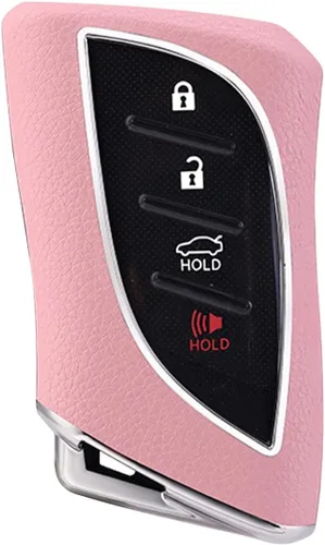 Miniatura 7 de x xotic tech Funda de piel granulada de TPU rosa para llavero, compatible con Lexus ES350 ES300h LC500 LC500h LS500 LS500 LS500h UX250h GX460 UX200