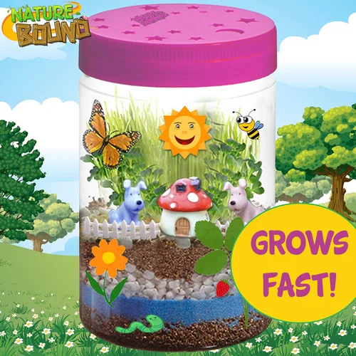 Miniatura 5 de Nature Bound Kit de terrario iluminado con luz LED para niños, incluye tema de animales de cachorro, kit de ciencia STEM para niños y niñas, regalos