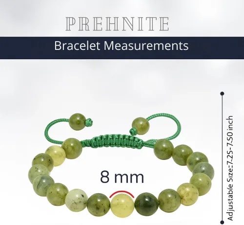 Miniatura 31 de Adjustable Crystal Bracelet – Gemstone Bead Bracelet with Adjustable Macrame String – Chic Gemstone Bracelet for Men and Women – 8mm Round Healing