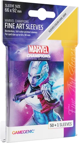 Miniatura 7 de Gamegenic Marvel Champions The Card Game - Juego de cartas oficial Gamora Fine Art, paquete de 50 fundas artísticas y 1 funda transparente