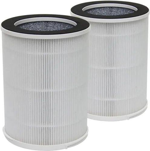 PUREBURG Filtros de repuesto compatibles con SilverOnyx KJ100F-Q01 KJ100F-Q02 purificador de aire portátil de 3 velocidades con correa, paquete de