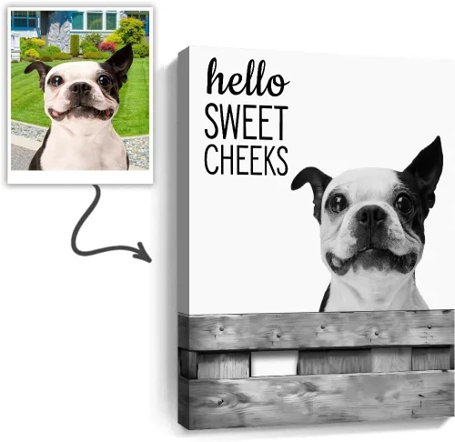 Miniatura 14 de Fotos personalizadas de mascotas en lienzo para pared Arte de baño personalizado Lindo perro gato en bañera Impresiones, divertidos animales Foto