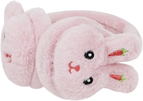 Miniatura 3 de Orejeras deportivas de invierno para niños y niñas, con diseño de animales, de piel sintética, para esquiar, nieve, calentadores de orejas, a prueba