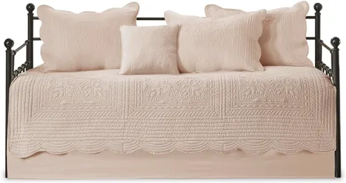 Miniatura 9 de Madison Park - Juego de cubrecama para día - Cobertura de moda con acolchado de damasco y bordes festoneados, ropa de cama de lujo para todas