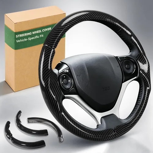 Miniatura 11 de Aimato Funda de volante personalizada para Honda Civic 2012-2015, delgada, antideslizante, resistente a los arañazos, accesorio exclusivo para Honda