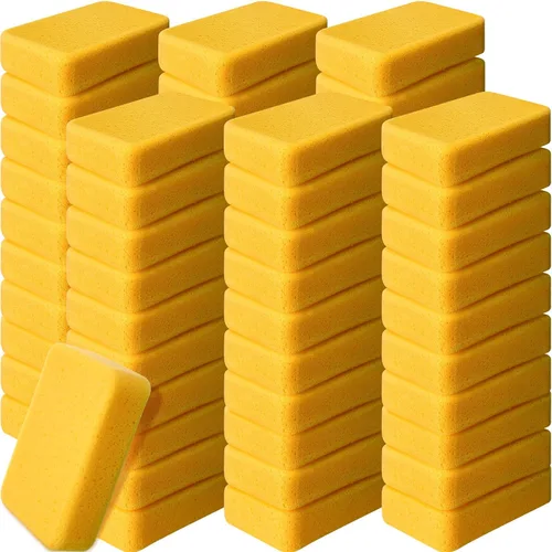 Miniatura 12 de Tioncy 6 esponjas grandes a granel de 7.5 x 5.5 x 1.9 pulgadas, lechada de espuma para lavado de autos, esponja de limpieza y lavado, espuma