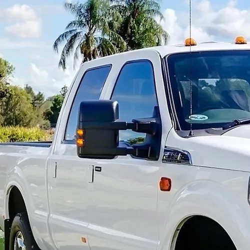 Miniatura 7 de Luces LED para espejos laterales ahumados negros para Ford F-250 F-350 F-450 2008-2016, luz de giro y luz de circulación ámbar, IP67 Impermeable