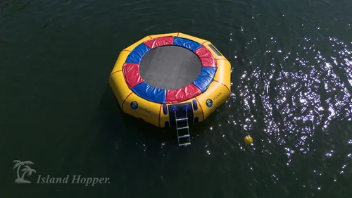 Miniatura 6 de Island Hopper 15' Classic Water Trampoline Yellow for Lake – Commercial-Grade – Steel Frame and Springs for Maximum Bounce – Inflatable Trampoline