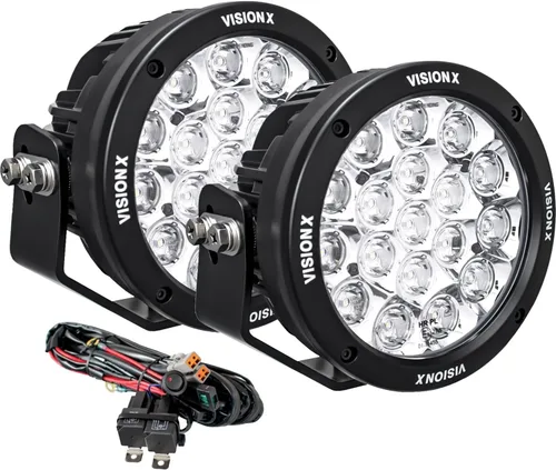 Vision X Lighting CG2-CPM1810KIT Cañón de luz CG2 Serie 6.7" 18 luces LED (par/luz incluyendo arnés con conector DTP)