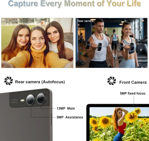 Miniatura 6 de 2026 La última tableta Android de 11 pulgadas, 18 GB de RAM, 128 GB de ROM, expansión de 1 TB, pantalla 2K, T616 Octa-Core, WiFi 5G, cámara de 13