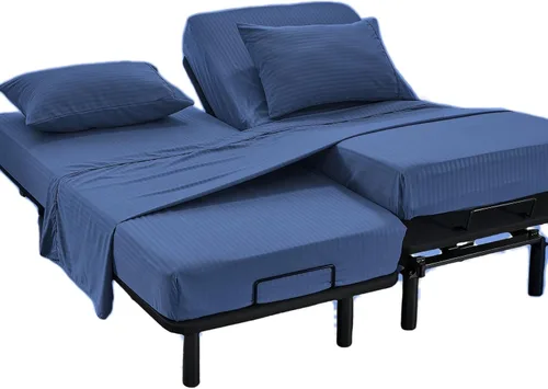 Miniatura 7 de Kingnex Sábanas a rayas para sofá cama de 36 x 72 pulgadas, tamaño individual para sofá cama, microfibra suave de doble cepillado 1800, 3 piezas
