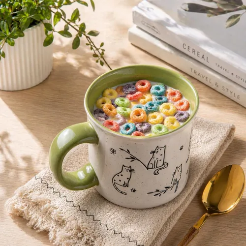 Miniatura 5 de AmorArc Juego de 2 tazas de café de cerámica grandes de 22 onzas, tazas de gran tamaño con mango grande para hombres, mujeres, papá, mamá, taza