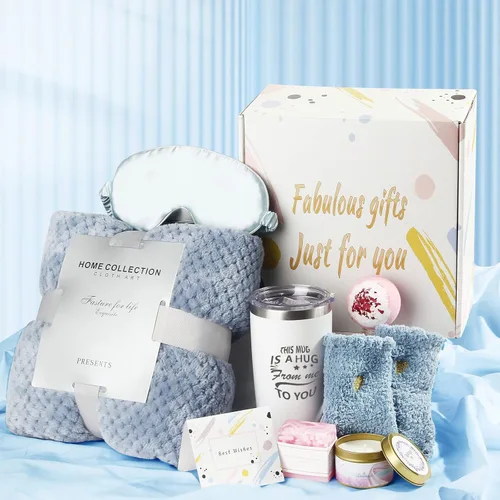 Regalos para mujeres, regalos para mamá, paquete de cuidado para mujeres, juego de regalo relajante de spa, cestas de cumpleaños, canasta de regalos
