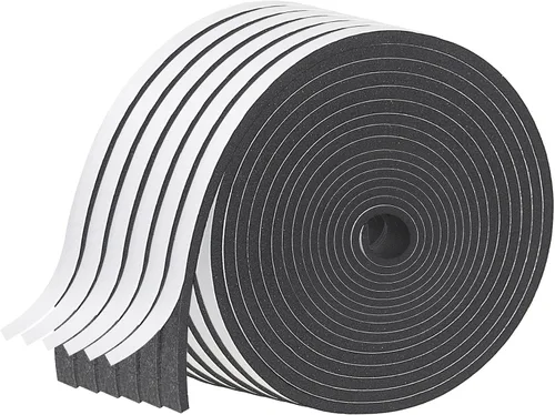 Miniatura 25 de Tira de Sellado Meteorológico para Puertas, Tira de Sellado para Puertas y Ventanas, 1 Pulgada x 1/8 Pulgada x 33 Pies, Cinta de Aislamiento