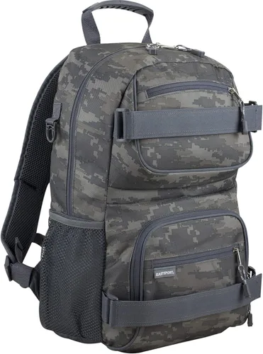 Miniatura 11 de Eastsport Mochila de viaje para monopatín con doble correa, bolsa para computadora portátil, diseño multideportivo para hombres y mujeres, camuflaje
