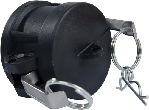 Accesorios Camlock de polipropileno de 2 pulgadas, 2 piezas, tipo CC, tapa antipolvo, presión máxima de 125 psi