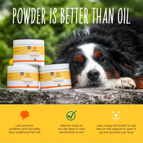 Miniatura 4 de Pawsomely Healthy Omega-3 para perros – Cápsulas de polvo sin desorden, sin refrigeración, aceite de anchoa capturado en la naturaleza – EPA y DHA