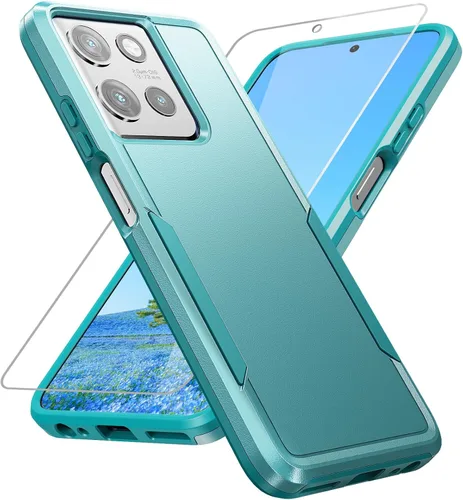 Miniatura 11 de Funda para Moto G Play 2023, con protector de pantalla [probada contra caídas de grado militar], funda protectora resistente robusta de servicio