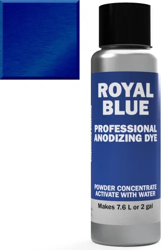 Colorantes de pigmento anodizado de aluminio profesional | Blue E-G | Azul claro a rico | Concentrado en polvo hace 7.6 litros o 2 galones