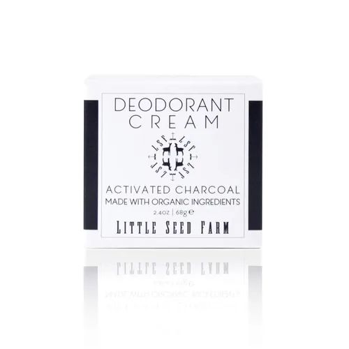 Little Seed Farm Crema de Desodorante Natural - Carbón Activado - Desodorante Libre de Aluminio para Mujeres o Hombres, Peso Neto 2.4oz | 68g