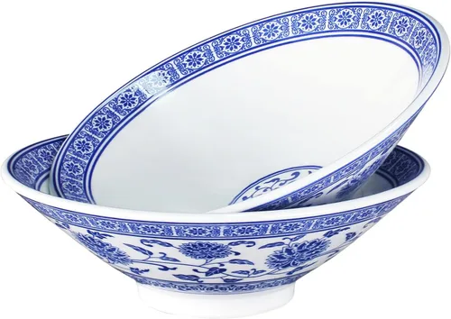 27.1 OZ Ceramic Soup Bowl Set of 2, For Ramen, Pho, Soup, Salad, pasta, Asian Dishes,Udon noodles,Chinese Large Ramen Bowl - Microwave dishwasher