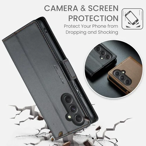 Miniatura 6 de Compatible con Samsung Galaxy A54 - Funda tipo cartera con bloqueo RFID, funda de piel con función atril para Samsung Galaxy A54 5G de 6.4 pulgadas