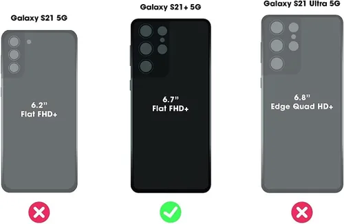 Miniatura 2 de OtterBox Symmetry Series - Funda para Samsung Galaxy S21 Plus 5G (solamente), color negro