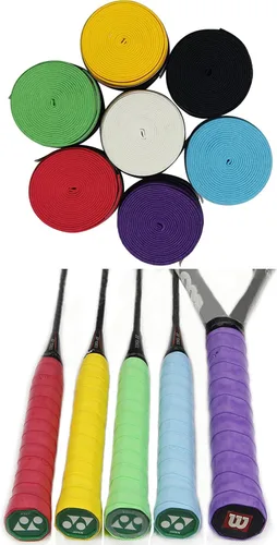 Miniatura 6 de Cinta de agarre para raqueta de tenis, paquete de 6, agarre de tenis de sensación seca, absorbente y mejorado, mejor para sudar las manos Seco