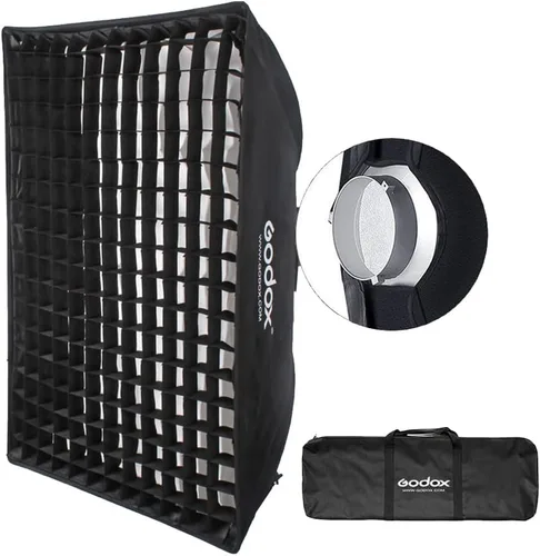 Miniatura 9 de Godox 19.7 in x 51.2 in 19.7 "x 51.2" Tira de colmena Honeycomb Grid Softbox Bowens Mount para Godox Flash Light y otra luz de flash de estudio