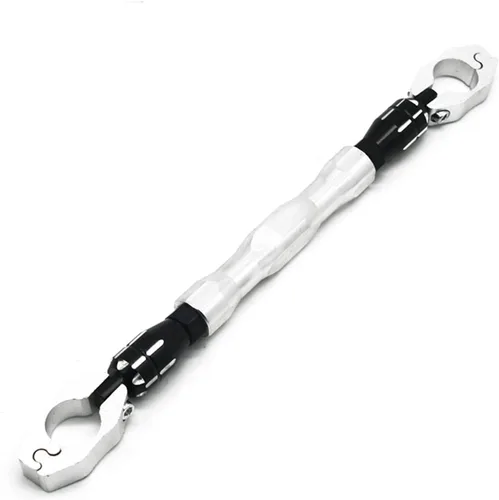 Miniatura 10 de 7/8" 0.866 in manillar de motocicleta barra de equilibrio ajustable para Yamaha WR250F XJ600 FZ25 (color: negro, tamaño: 1)