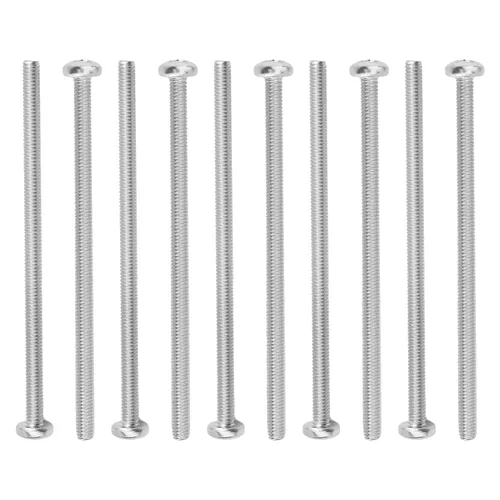 Miniatura 63 de Tornillos de máquina de jalar de perilla M4-0.028x0.197 in M4-0.028x0.197 in Tornillos de cabeza plana métrica Phillips Drive Tornillo de cabeza