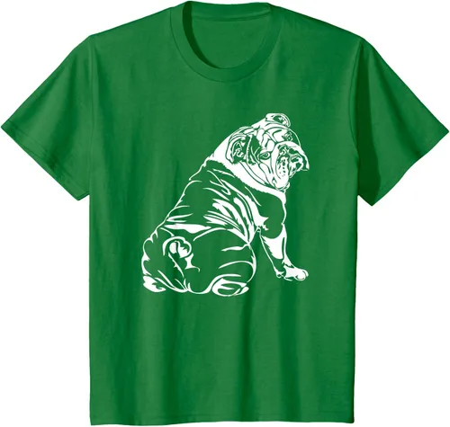 Miniatura 35 de Gracioso Bulldog Inglés playera perro Hund playera regalo, Azul (Heather blue)