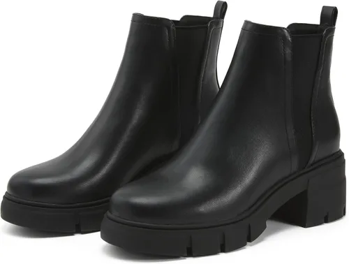 Miniatura 6 de REDTOP Botas Chelsea para mujer con tacón grueso elástico, plataforma con suela de lengüeta