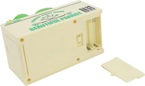 Miniatura 9 de Caja de loro robador, caja de dinero eléctrica para niños, caja de ahorro de dinero con forma de loro, alcancía electrónica robótica de juguete