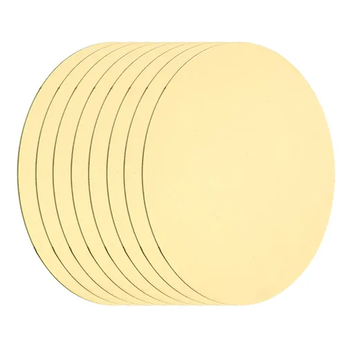 Miniatura 8 de MECCANIXITY 2 Piezas Placa Redonda de Latón, 150mm (5.91") de Diámetro Láminas de Cobre Puro, Lámina de Metal de Latón Cobre H62 de 0.5mm