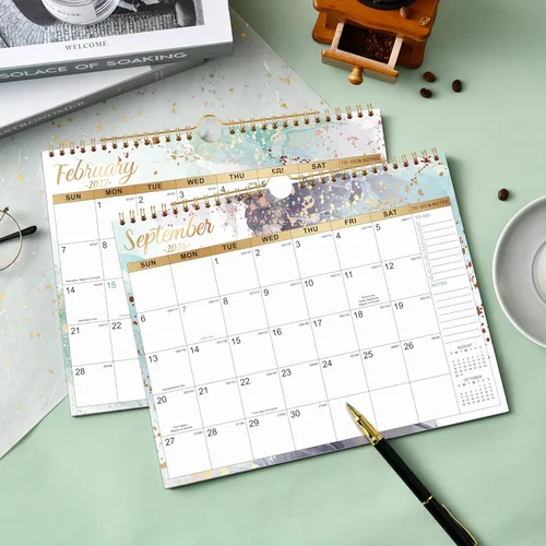 Miniatura 8 de Calendario 2026-2027 – Calendario de pared 2026-2027, de julio de 2026 a diciembre de 2027, 11 x 8.5 pulgadas, con papel grueso, fechas julianas