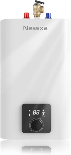 Miniatura 9 de Calentador de agua eléctrico de 1.6 galones, 1500 W bajo el fregadero, calentador de agua caliente bajo demanda, punto de uso montado en la pared