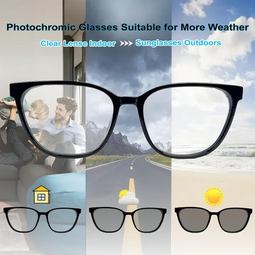 Miniatura 7 de Lentes inteligentes con lentes fotocromáticas para hombres y mujeres, con traducción de inteligencia artificial, con traductor, 164 idiomas, IP67