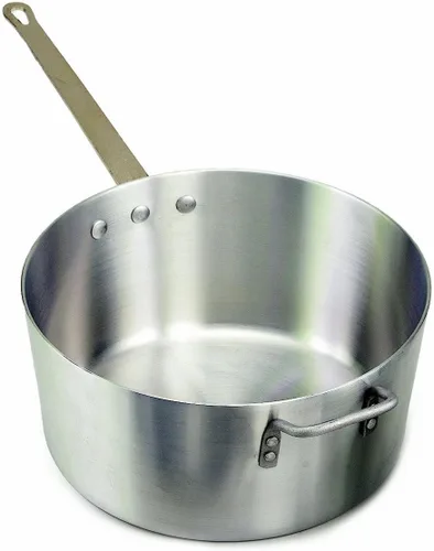 Crestware Sartén de aluminio, 10 cuartos de galón, plata