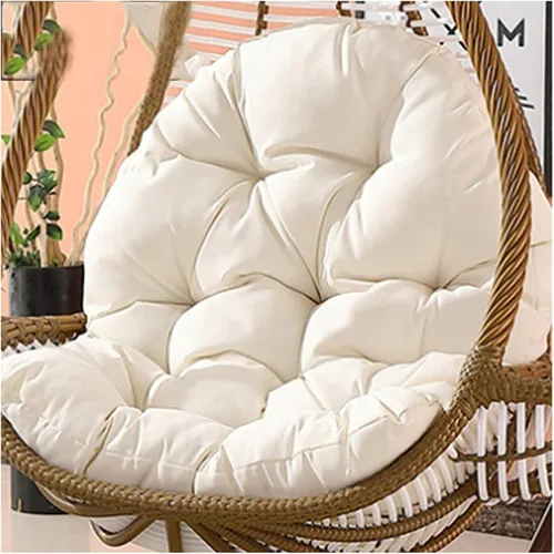 Cojín de columpio para silla de huevo de ratán, para exteriores e interiores, reemplazo de cojín para silla de huevo, lavable y grueso, cojines para