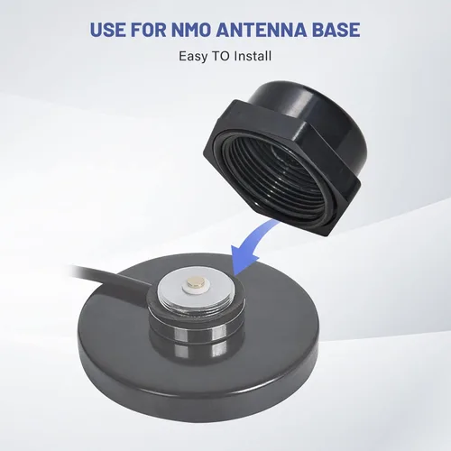 Miniatura 5 de Anina Antena móvil de montaje NMO de radio de coche Antena de montaje de doble banda VHF UHF NMO antena W/tapa de lluvia para radioaficionado