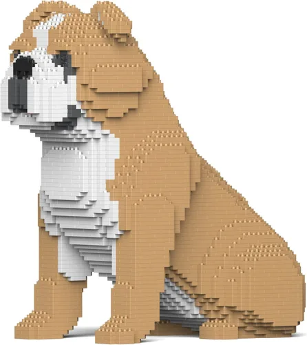 Miniatura 8 de JEKCA Bulldog inglés 4 en 1 paquete 01S-M04 Bloques de construcción de plástico para perros Edad 14 +