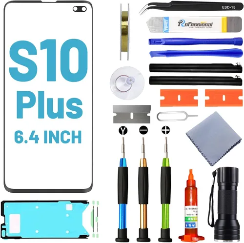 Reemplazo de pantalla para Samsung Galaxy S10 Plus, pantalla de repuesto para Galaxy S10 Plus Series 6.4 pulgadas, kit de reparación de pantalla con