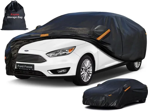 Miniatura 38 de Kayme - Cubierta completa impermeable de 7 capas para Honda Civic Sedán/Coupé (1991-2024), apta para todo clima, protección p/exteriores contra