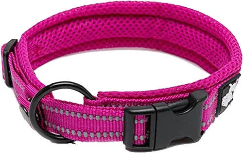 Miniatura 27 de Truelove TLC5011 - Collar para perro reflectante con hebilla Duraflex de alta calidad, cincha de nailon de alta calidad, sin estrangulamiento, Negro