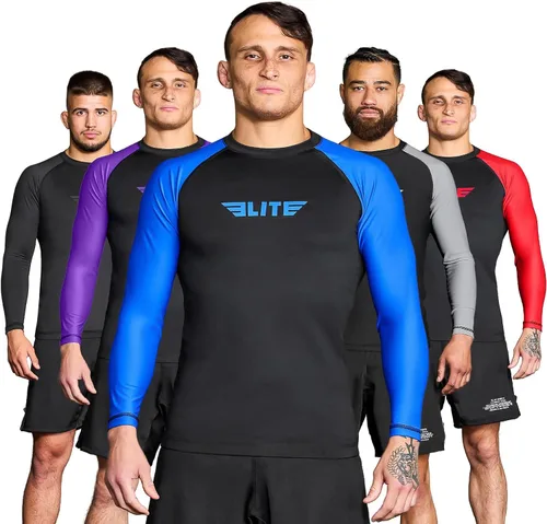 Miniatura 30 de Elite Sports MMA, BJJJ, No-Gi, protección de entrenamiento de manga corta