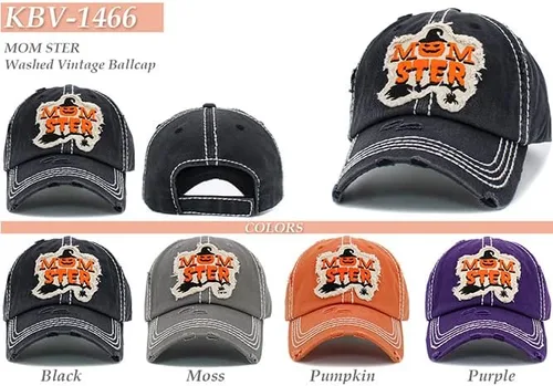 Miniatura 5 de ScarvesMe Gorra de béisbol para mujer, diseño de bruja mala, estilo vintage, desgastada