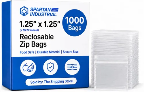 Miniatura 11 de Spartan Industrial - 2” X 4” (1000 unidades) 2 Mil Bolsas de plástico transparentes con cierre reutilizables de 2 mil con cremallera de cierre