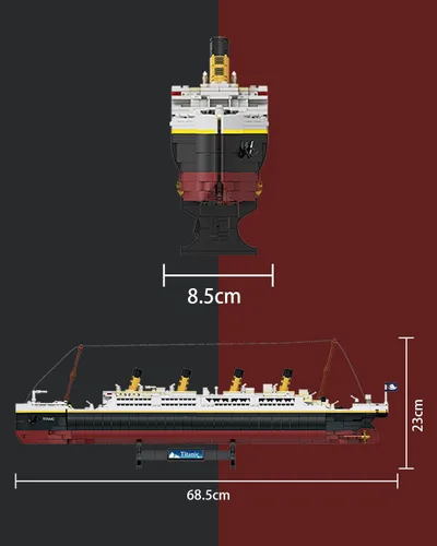 Miniatura 7 de dOvOb Titanic - Juego de bloques de construcción modelo 2022, ladrillos compatibles con las principales marcas
