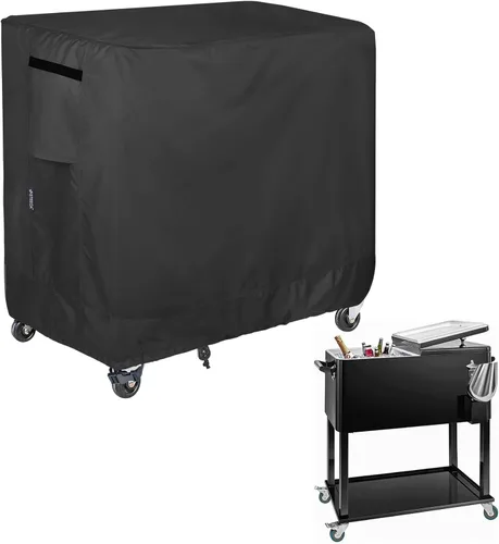 Funda impermeable para carrito de 65 a 80 cuartos de galón, para patio, fiesta, hielera, 32 pulgadas de largo x 18 pulgadas de ancho x 32 pulgadas